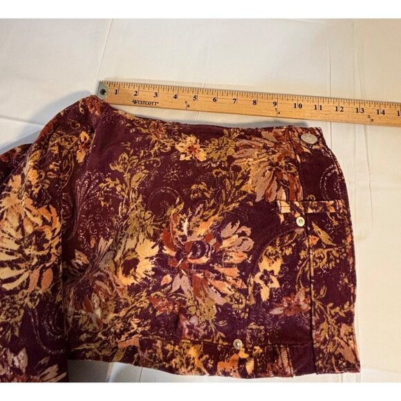 Seven7 High-Rise Skinny Corduroy Pants Floral Print Women's Size 14 NWT - Picture 8 of 9
